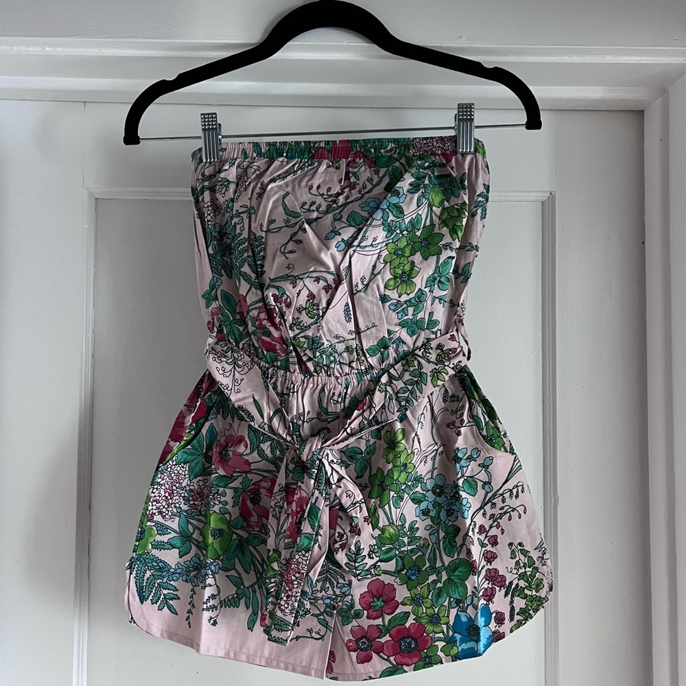 5/6 Plum Pretty Sugar Floral Romper - Brand New